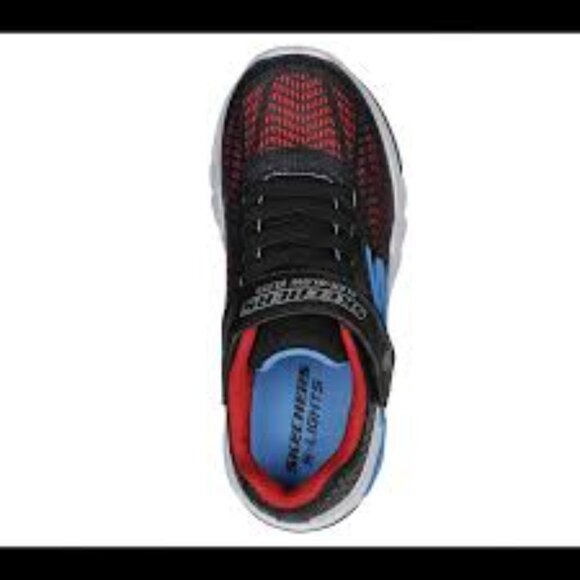 Skechers Size 3 Black and Red Sneakers with Modern Silhouette - Picture 6 of 6